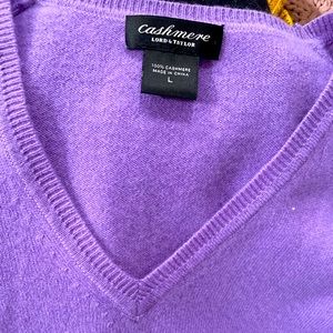 Cashmere purple sweater